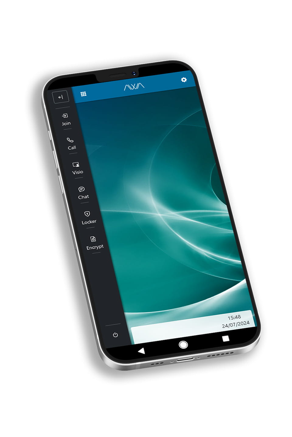 Screenshot of the SDE AWA application, smartphone web browser